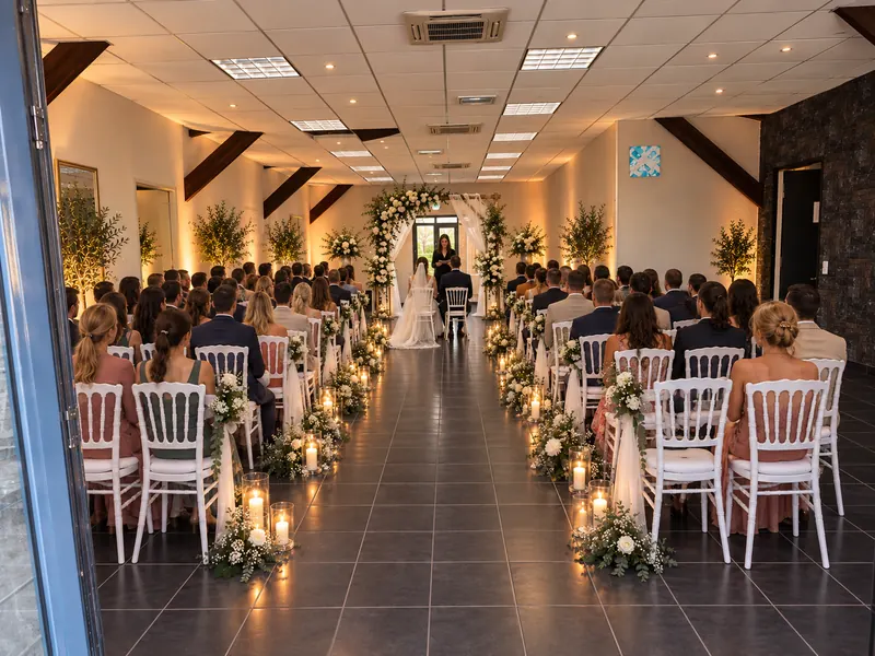 Cérémonie de mariage laïque au Clos des Beaux Jours