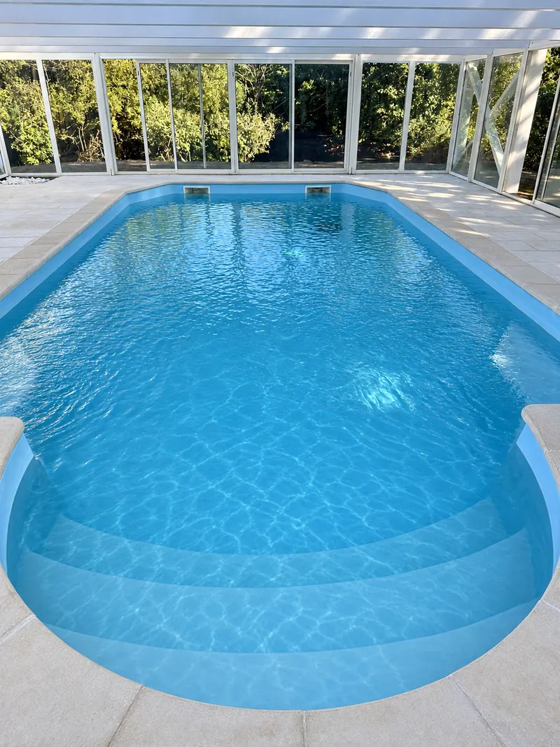 Piscine couverte du domaine